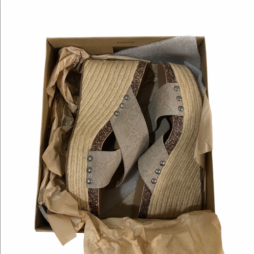 ‼️SOLD‼️NEW Luck Brand Neeka Slide Wedge Sandal - Picture 11 of 11